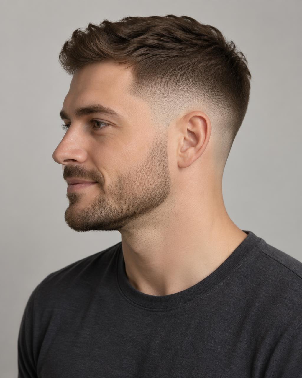Men’s modern fade haircut